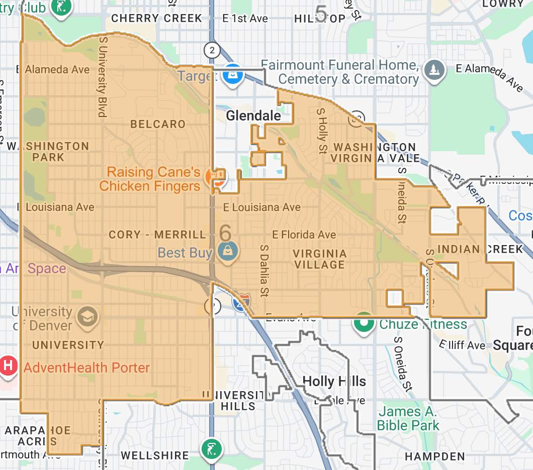 Denver City Council District 6 Map